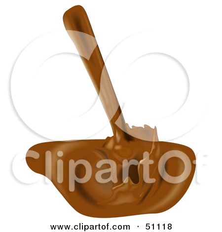 Royalty-Free (RF) Clipart Illustration of Pouring Chocolate Milk by dero