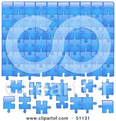 Jigsaw Puzzle Piece Background - Version 1 Posters, Art Prints