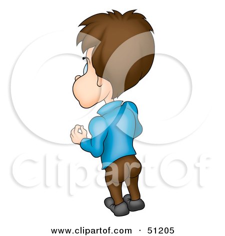 Royalty-Free (RF) Clipart Illustration of a Little Boy - Version 17 by dero