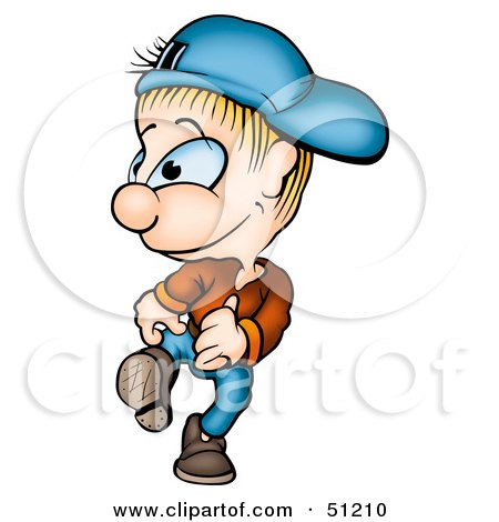 Royalty-Free (RF) Clipart Illustration of a Little Boy - Version 11 by dero