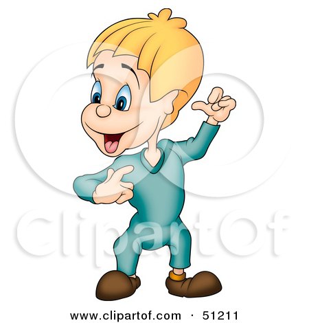 Royalty-Free (RF) Clipart Illustration of a Little Boy - Version 5 by dero