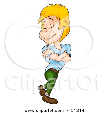 Royalty-Free (RF) Clipart Illustration of a Little Boy - Version 9 by dero