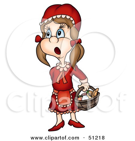 Royalty-Free (RF) Clipart Illustration of a Little Girl - Version 8 by dero