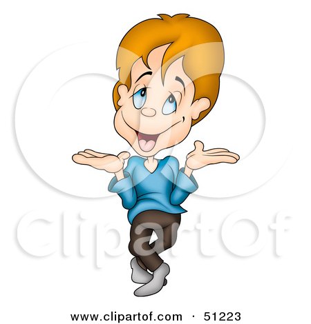 Royalty-Free (RF) Clipart Illustration of a Little Boy - Version 4 by dero
