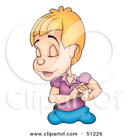 Royalty-Free (RF) Clipart Illustration of a Little Girl - Version 4 by dero