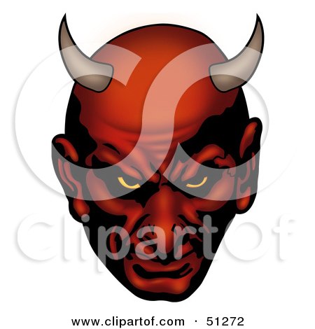 Royalty-Free (RF) Clipart Illustration of a Bad Devil - Version 16 by dero