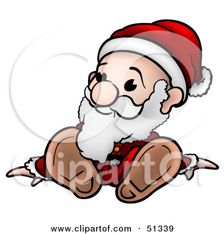 Clipart Illustration of a Little Santa - Version 3 by dero