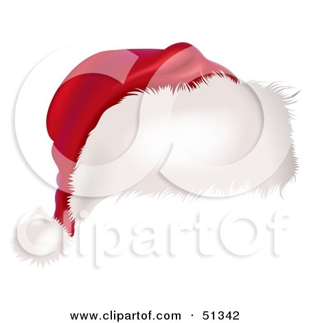 Royalty-Free (RF) Clipart Illustration of a Santa Hat - Version 1 by dero
