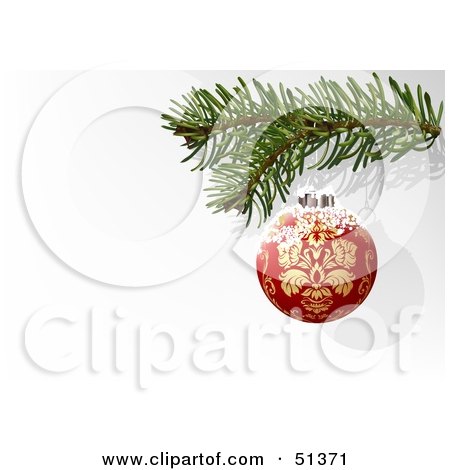 Royalty-Free (RF) Clipart Illustration of a Christmas Ornament - Version 4 by dero