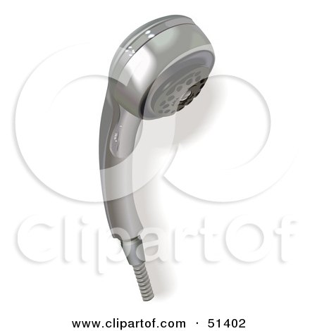 Royalty-Free (RF) Clipart Illustration of a Shower Head by dero