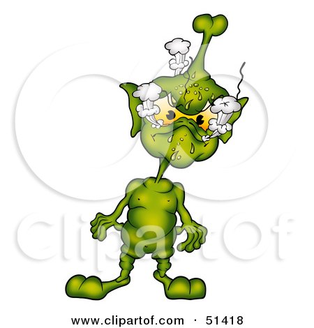 Royalty-Free (RF) Clipart Illustration of an Alien Creature - Version 5 by dero