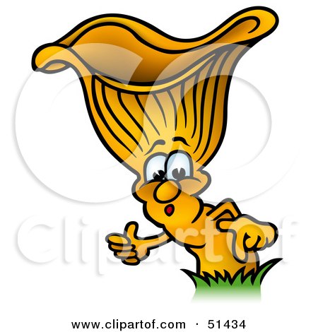 Royalty-Free (RF) Clipart Illustration of a Cute Mushroom - Version 3 by dero