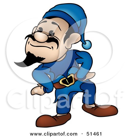 Royalty-Free (RF) Clipart Illustration of a Male Dwarf - Version 3 by dero