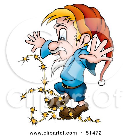 Royalty-Free (RF) Clipart Illustration of a Little Male Gnome - Version 3 by dero