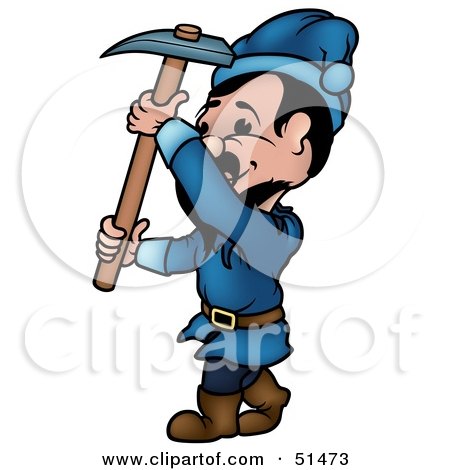 Royalty-Free (RF) Clipart Illustration of a Male Dwarf - Version 4 by dero