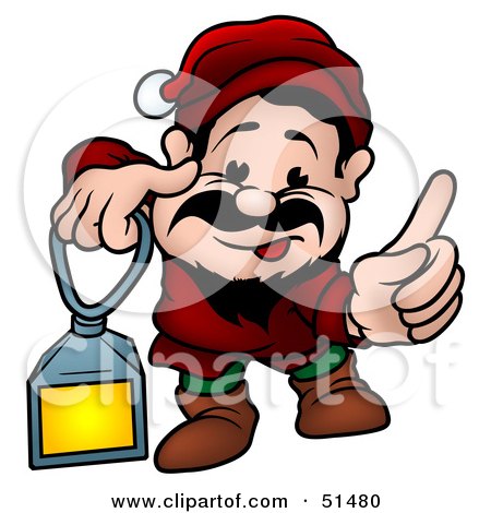 Royalty-Free (RF) Clipart Illustration of a Male Dwarf - Version 5 by dero