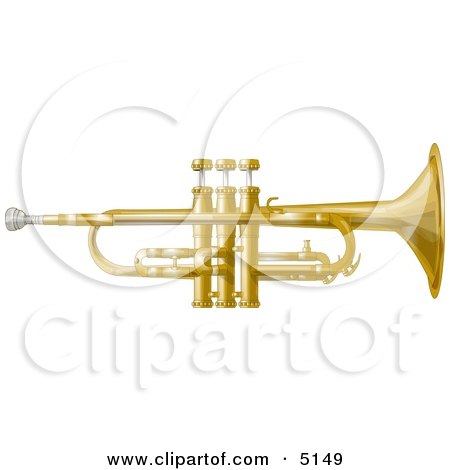 Musical Trumpet Instrument Clipart by djart