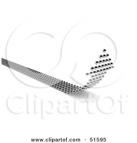 Royalty-Free (RF) Clipart Illustration of an Upwards Arrow Made Of Balls - Version 2 by stockillustrations