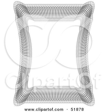 Clipart Illustration of an Ornate Guilloche Border - Version 1 by stockillustrations