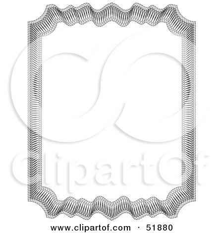 Clipart Illustration of an Ornate Guilloche Border - Version 4 by stockillustrations