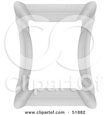 Clipart Illustration of an Ornate Guilloche Border - Version 2 by stockillustrations