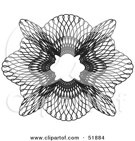 Clipart Illustration of an Ornate Guilloche Design - Version 4 by stockillustrations