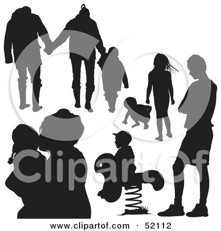 Royalty-Free (RF) Clipart Illustration of a Digital Collage of Families - Version 7 by dero