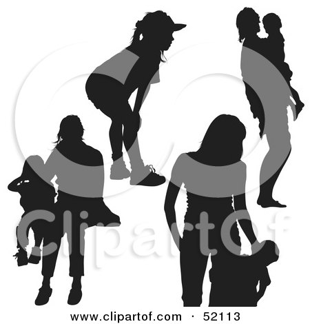 Royalty-Free (RF) Clipart Illustration of a Digital Collage of Families - Version 6 by dero
