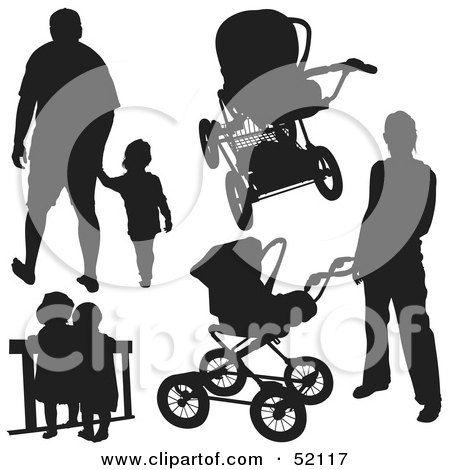 Royalty-Free (RF) Clipart Illustration of a Digital Collage of Families - Version 3 by dero