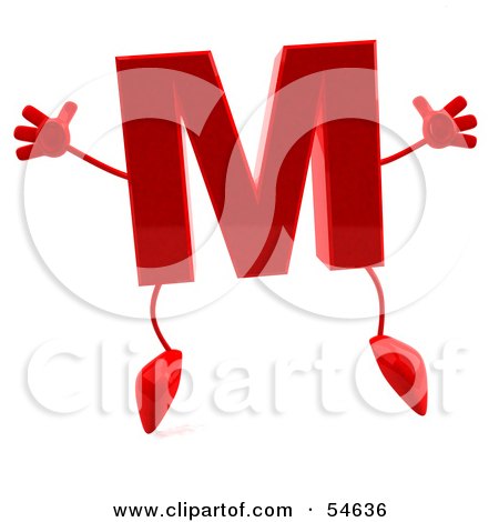 Red M Clip Art at  - vector clip art online, royalty free