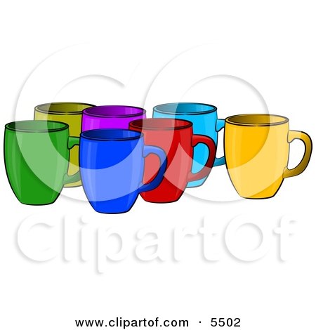 Assorted Coffee Cups Clipart Illustration by djart