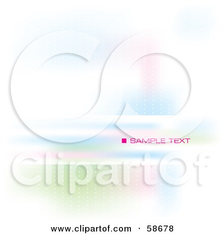 Royalty-Free (RF) Clipart Illustration of an Abstract Background With A Text Bar - Version 1 by MilsiArt