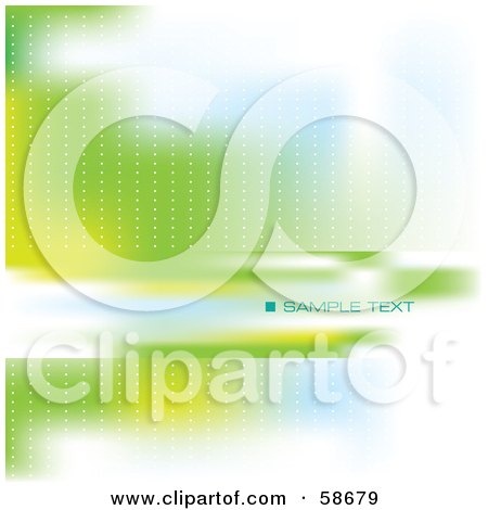 Royalty-Free (RF) Clipart Illustration of an Abstract Background With A Text Bar - Version 2 by MilsiArt