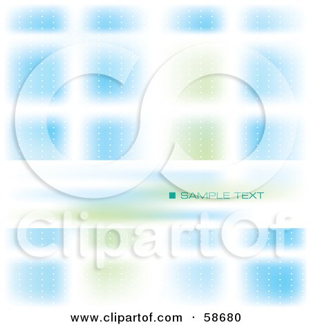 Royalty-Free (RF) Clipart Illustration of an Abstract Background With A Text Bar - Version 3 by MilsiArt