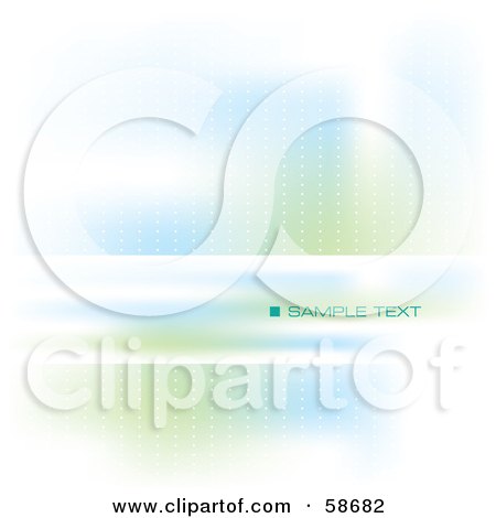Royalty-Free (RF) Clipart Illustration of an Abstract Background With A Text Bar - Version 5 by MilsiArt