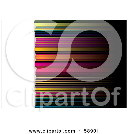 Royalty-Free (RF) Clipart Illustration of a Background Of Colorfully Blurred Horizontal Stripes - Version 6 by michaeltravers