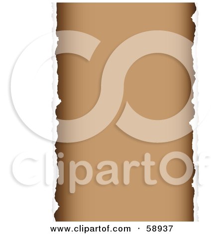 Royalty-Free (RF) Clipart Illustration of a Background Of Torn Paper Against Brown - Version 2 by michaeltravers