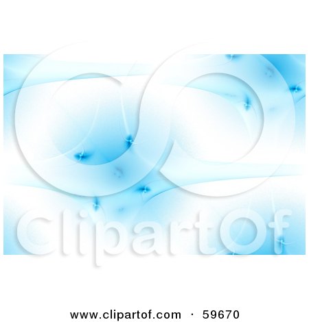 Royalty-Free (RF) Clipart Illustration of a Blue Alien Fractal Background by oboy