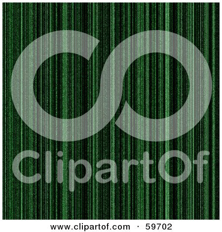 Royalty-Free (RF) Clipart Illustration of a Green Matrix Background On Black - Version 2 by oboy