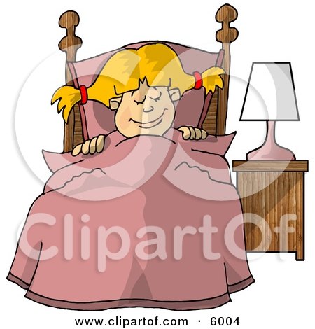 Young Girl Sleeping Peacefully in Her Bedroom Posters, Art Prints