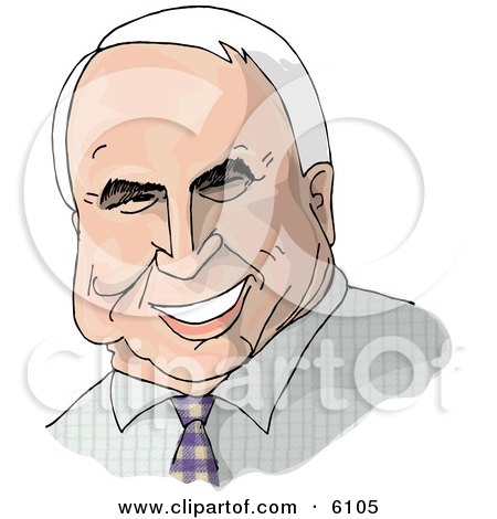 John Sidney McCain III for President 2008 Clipart Picture by djart