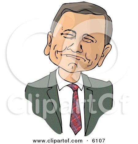 Chief Justice of the United States, John Roberts Clipart Picture by djart