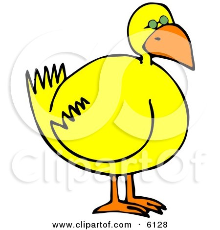 Yellow Bird Clipart Illustration by djart