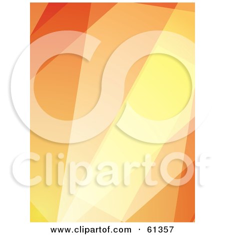 Royalty-free (RF) Clipart Illustration of an Orange Abstract Light Background - Version 1 by Kheng Guan Toh