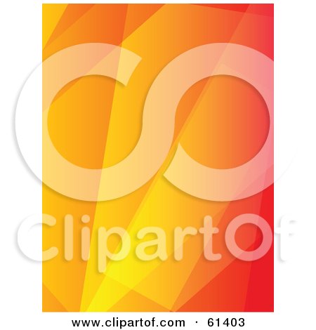 Royalty-free (RF) Clipart Illustration of an Orange Abstract Light Background - Version 2 by Kheng Guan Toh