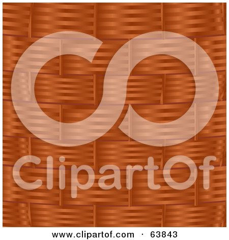 Royalty-Free (RF) Clipart Illustration of a Backgorund Of Weaved Wicker by elaineitalia