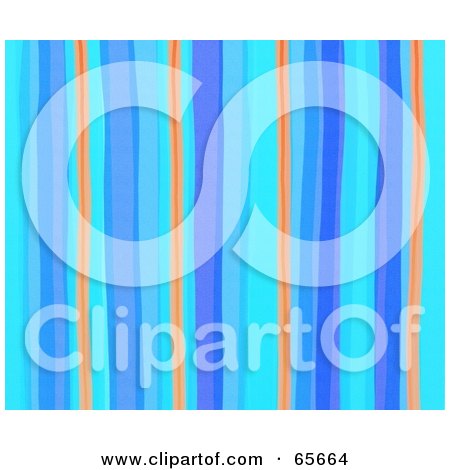 Royalty-Free (RF) Clipart Illustration of a Background Of Blue And Orange Watercolor Stripes by Prawny
