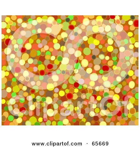 Royalty-Free (RF) Clipart Illustration of a Background Of Abstract Colorful Pebbles by Prawny