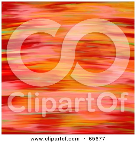 Royalty-Free (RF) Clipart Illustration of a Background Of Abstract Orange And Red Paint Strokes by Prawny