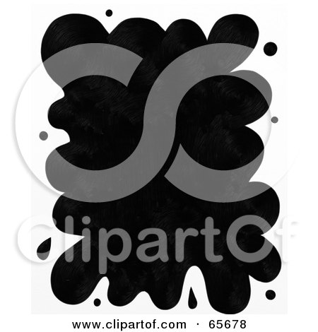 Royalty-Free (RF) Clipart Illustration of a Black Splodge Background With White Borders by Prawny